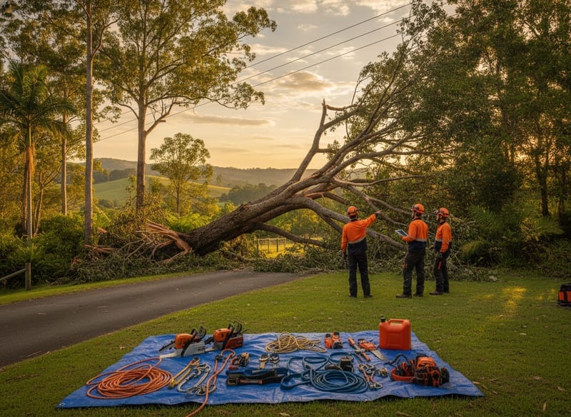 Emergency Tree Removal performed by Brisbane North Arborist in the Brisbane North